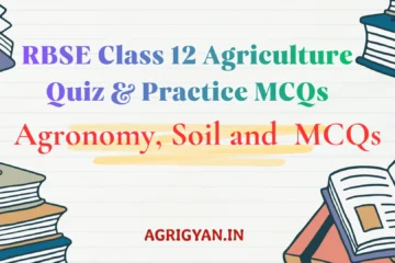 Agronomy Soil and MCQs