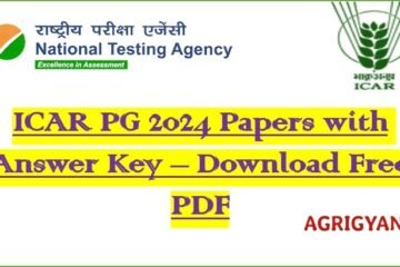 ICAR PG 2024 Papers With Answer Key – Download Free PDF